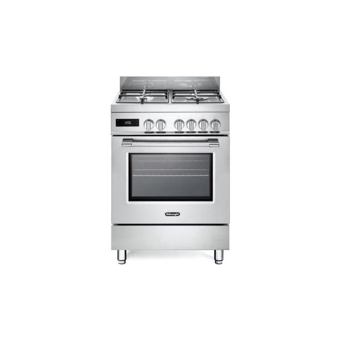 De'Longhi PRO66MALPZ Cucina Libera Installazione Piano Gas 4 Fuochi Forno Elettrico 74 L 11 Funzioni Classe A (85.7x60x60 cm) colore Antracite