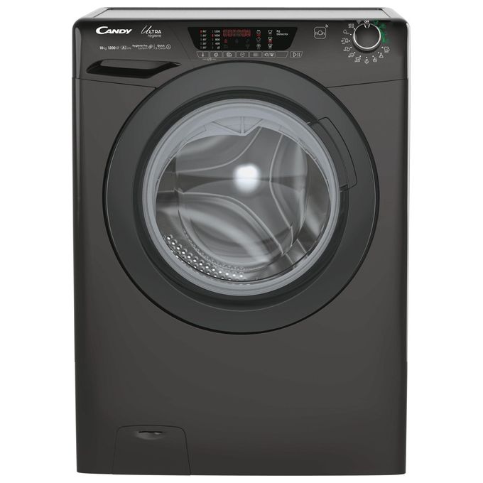 Candy HES12104TWMBB6-S Ultra Hygiene Lavatrice 10 Kg Classe A-10% Profondita' 58 cm Centrifuga 1200 giri Inverter Vapore Wi-Fi colore Nero