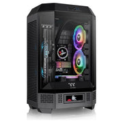 Thermaltake CA-1Y4-00S1WN-00 The Tower 300 Case PC Micro Tower con supporto micro ATX Mini-ITX vetro temperato 2 ventole 140 mm preinstallate colore Nero
