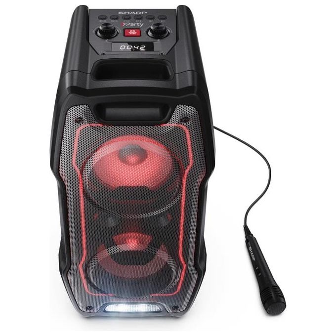 Sharp PS-931 Altoparlante da Festa 180 W Bluetooth 5.3 IPX4 Durata Batteria 13 h colore Nero