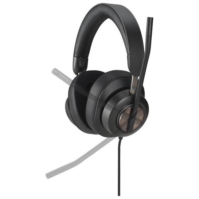 Kensington K83451WW H2000 Cuffie Over-Ear USB-C con Microfono Cancellazione Rumore Plug and Play colore Nero