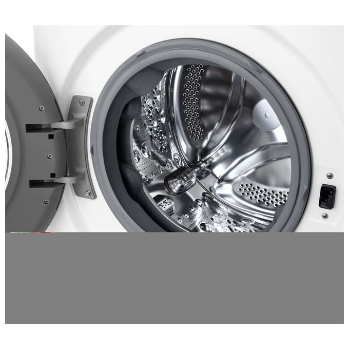 LG D2R3S08NSWW Lavasciuga Slim 8-5 Kg 1200 rpm Classe E AI DD Steam (85x60x47,5 cm) colore Bianco