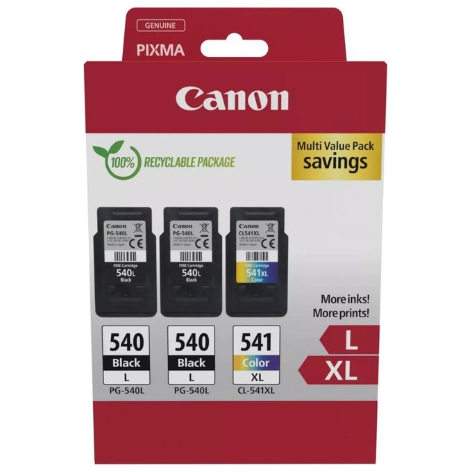 Canon 5224B017 Cartuccia Ink Multipack Originale 2 pz Nero Ciano Magenta Giallo colore Nero