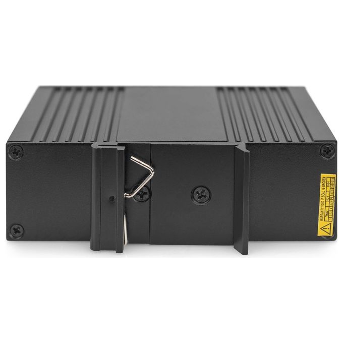 Digitus DN-651141 Iniettore Poe Gigabit Ethernet Industriale 10-100-1000 Mbps fino a 85 W su 4 coppie Montaggio su Guida DIN colore Nero