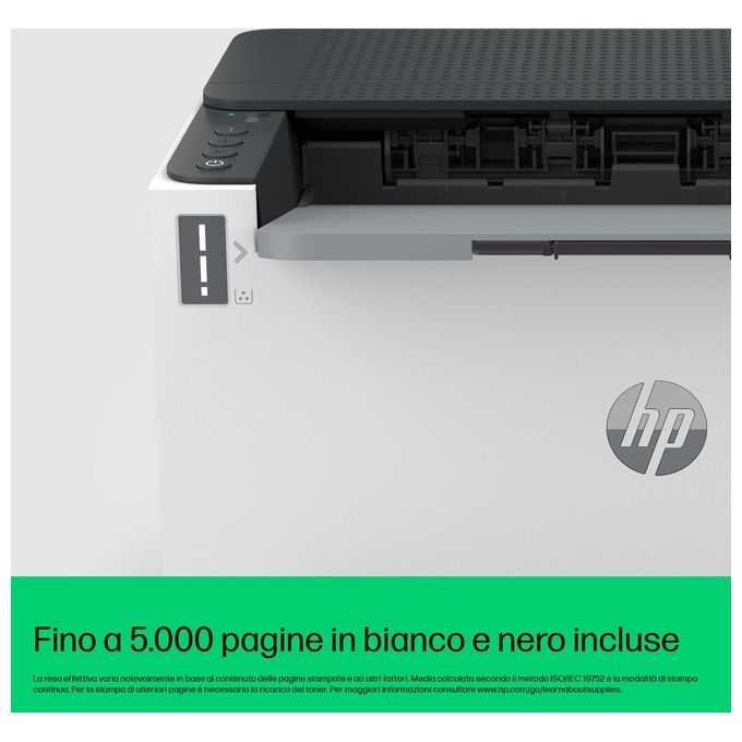 HP 2R7F3A LaserJet Tank 1504w Stampante Laser Monocromatica 22 ppm 5000 pagine Wi-Fi USB LCD colore Bianco
