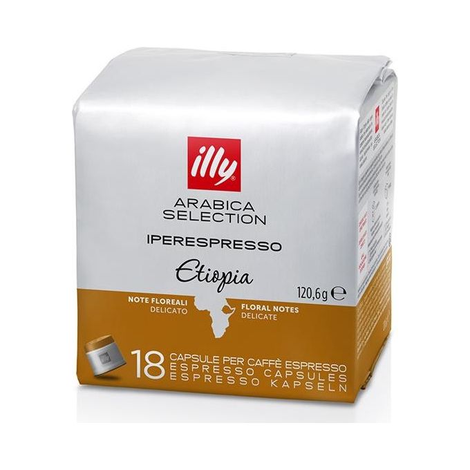 Illy Caffe' Iperespresso Arabica Selection Etiopia 18 Capsule Aroma Delicato