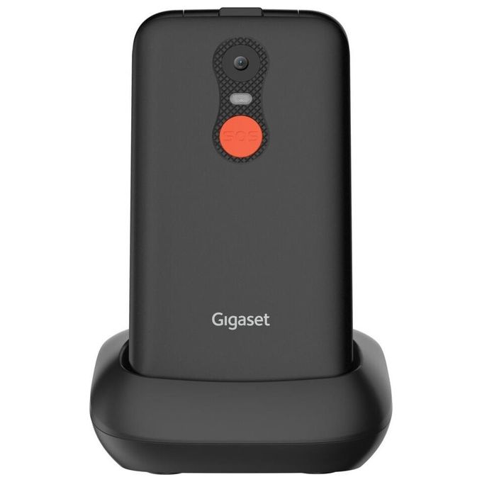 Gigaset GL595 Telefono Cellulare per Anziani Clamshell SIM singola IP44 Bluetooth Tasto SOS 2.8'' colore Nero
