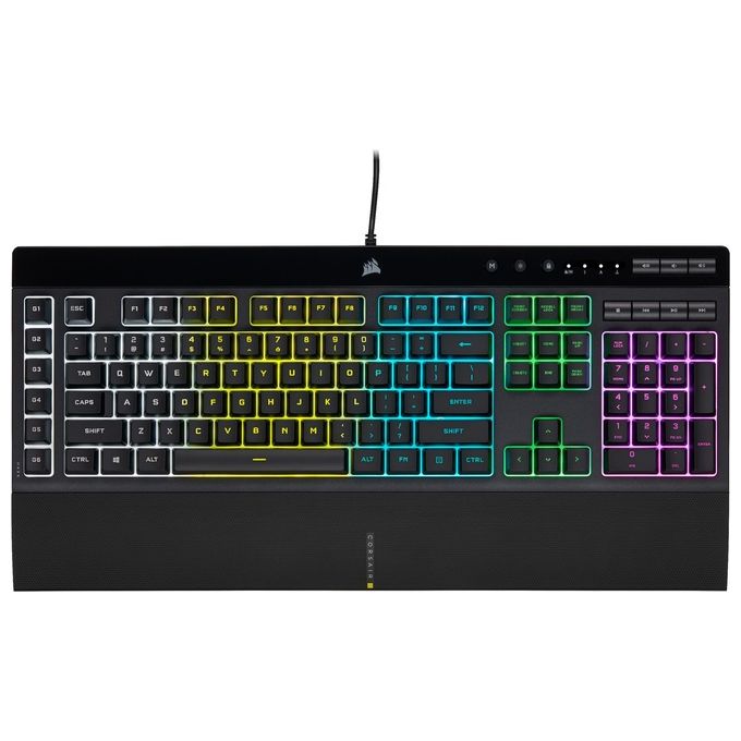 Corsair CH-9226B65-IT K55 RGB PRO Bundle Gaming 4in1 Tastiera Mouse Cuffie Tappetino colore Nero