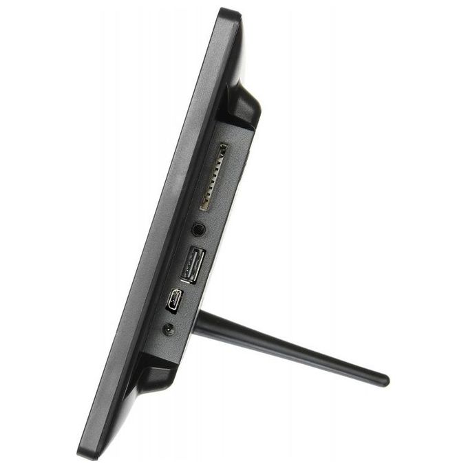Braun 21263 DigiFrame 1096 Cornice Digitale Display IPS 10.1'' Risoluzione 1920x1080 Pixel Memoria Interna 16 GB Formati JPEG MP3 AVI HDMI Telecomando Incluso colore Nero