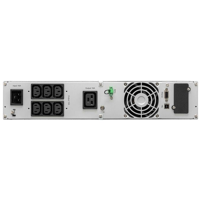 Eaton 9E3000IR Gruppo di continuita' (UPS) Doppia conversione online 3 kVA 2700 W 7 prese AC Montaggio a rack 2U colore Nero
