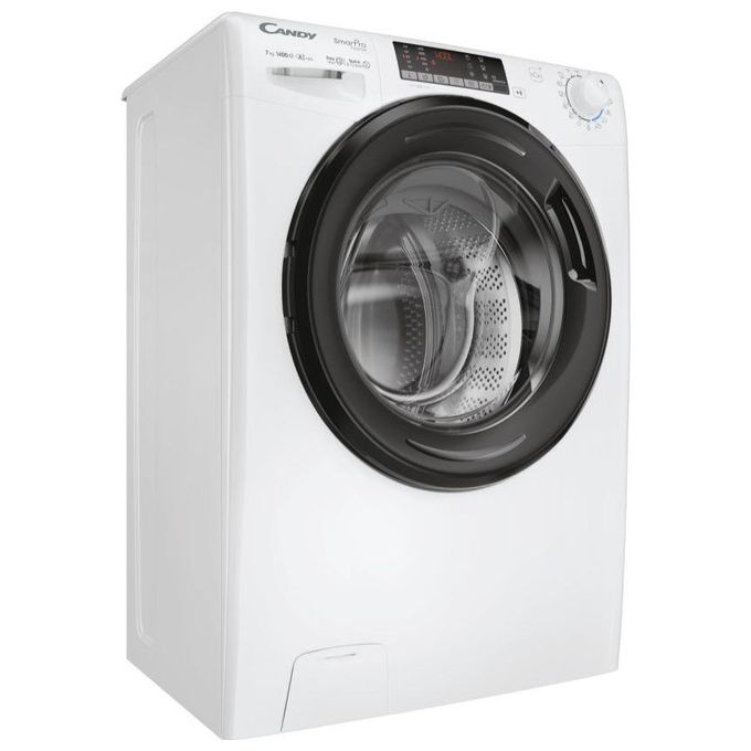 Candy Smart Pro Inverter CSO4474TWMB6-1-S Lavatrice Slim a carica frontale 7 kg 1400 giri-min Classe A con Vapore e Wi-Fi colore Bianco