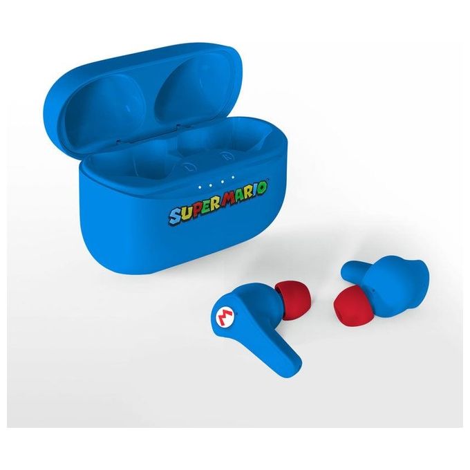 OTL Technologies SM0858 Super Mario Auricolari TWS In-ear Bluetooth 5.0 Microfono Integrato 25h Autonomia colore Blu