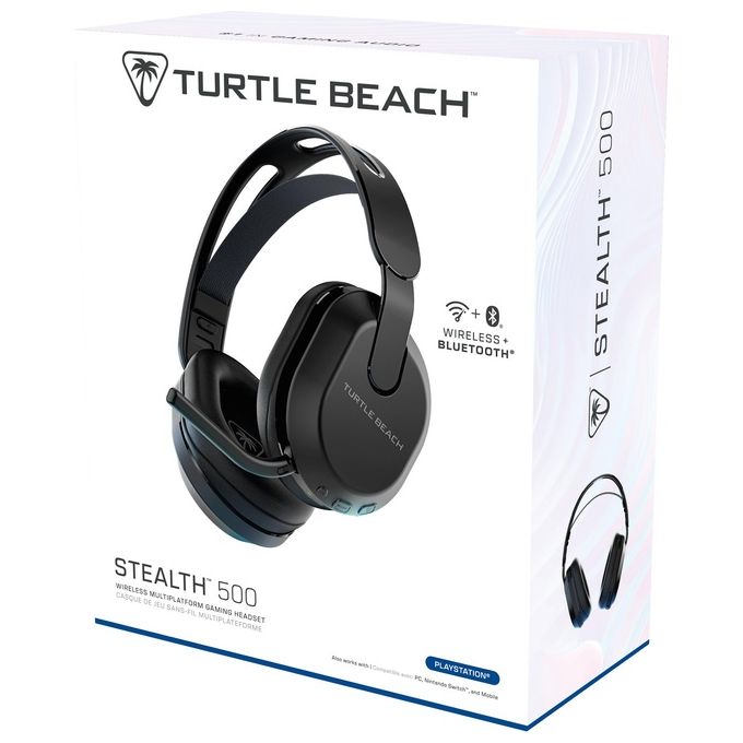 Turtle Beach TBS-3103-05 Stealth 500 Auricolare Gaming Wireless Dual Mode 2.4 GHz e Bluetooth 5.2 con Autonomia 40 Ore colore Nero