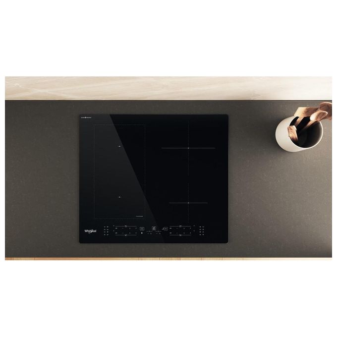 Whirlpool WL B4060 CPNE Piano cottura induzione 59 cm 4 zone FlexiCook CleanProtect 6° Senso 7200 W colore Nero