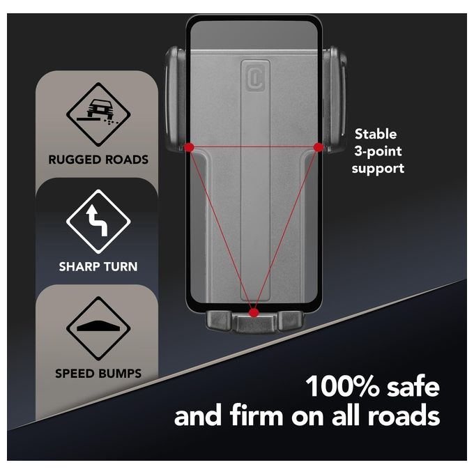 Cellular Line Hug Universal Supporto smartphone da auto per alette di aerazione