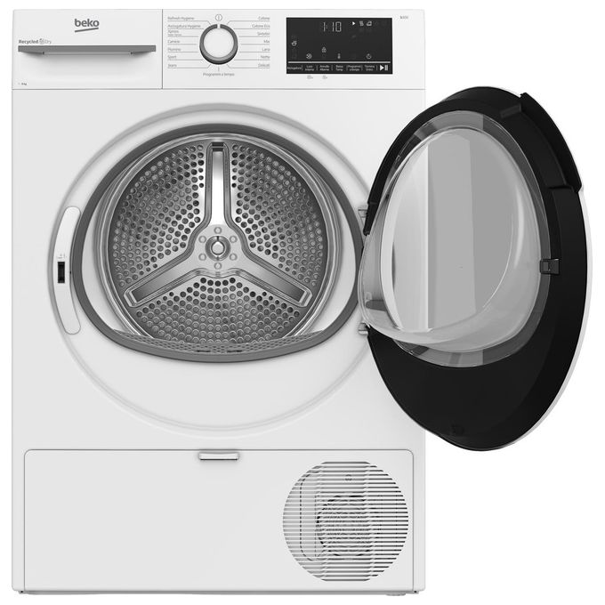 Beko BMT481WIIT NX Asciugatrice Pompa di Calore 8 Kg Classe C Motore Inverter 15 Programmi 64 dB (85x60x61 cm) colore Bianco