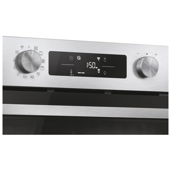 Candy 33703828 New Moderna Forno da incasso Elettrico 78 L Classe A++ Controllo Touch Wi-Fi hOn Autopulizia Idrolitica (59.5x59.5x56.8 cm) colore Nero Acciaio inox