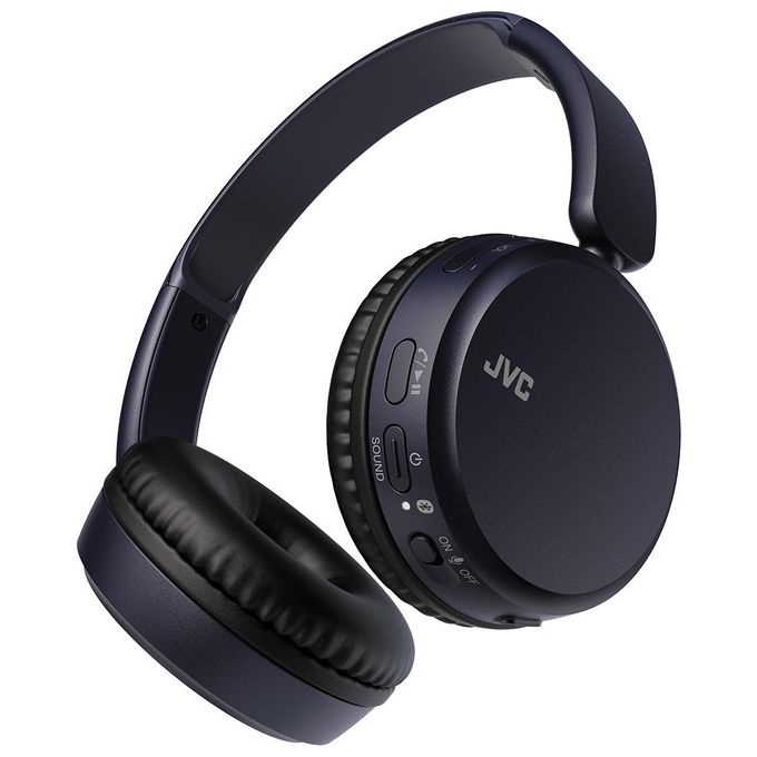 JVC HA-S36W-A-U Cuffie Wireless a Padiglione Bluetooth 5.2 35h USB Type-C colore Blu