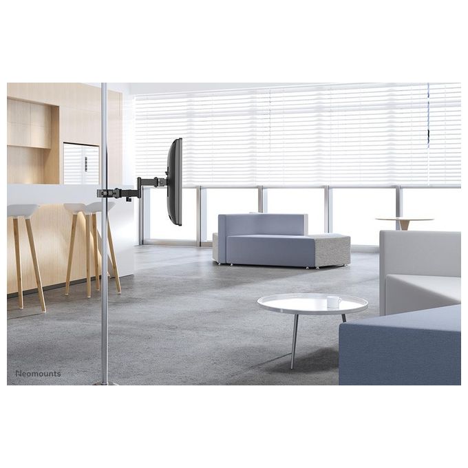 Neomounts FL40-450BL11 Supporto Palo per TV Full Motion 17-32'' VESA 75x75 100x100 mm Inclinazione -30 - 30° Rotazione 360° colore Nero