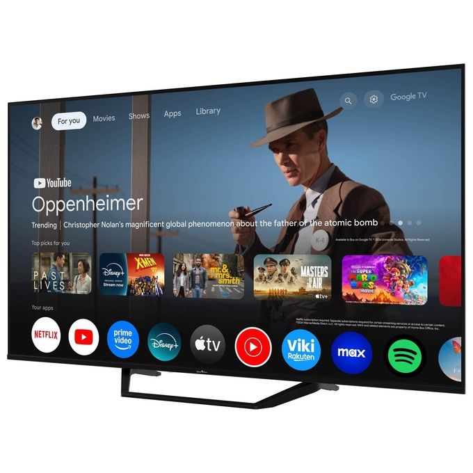 Smart Tech 50QG06K QLED TV 50 pollici Google TV UHD 4K colore Nero