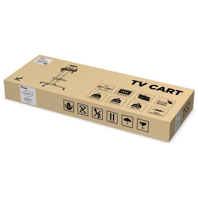 Equip Base da Pavimento per Tv a Schermo Piatto 70'' Nero