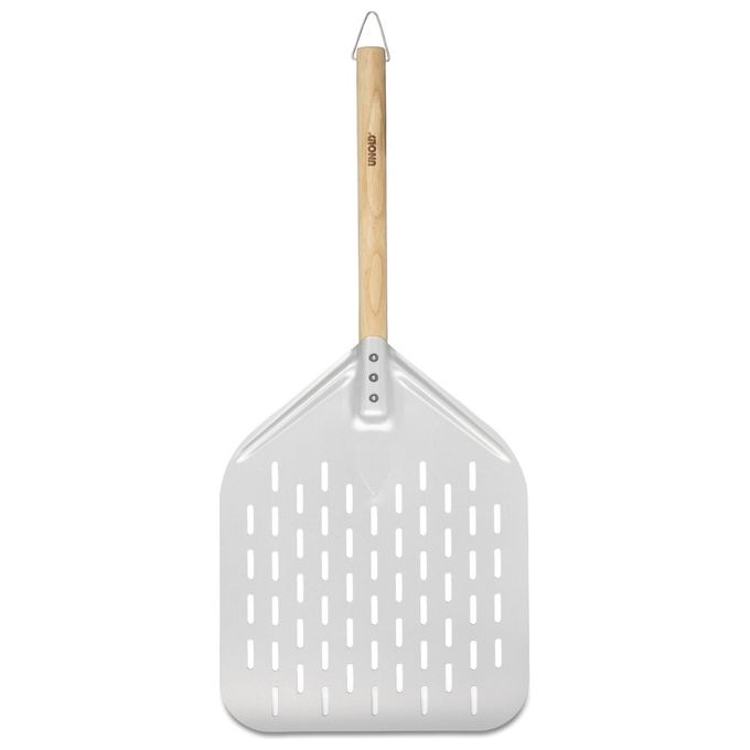 Unold 6881620 Pala per Pizza in Alluminio con Manico in Legno di Faggio 40 x 30 cm colore Argento Marrone