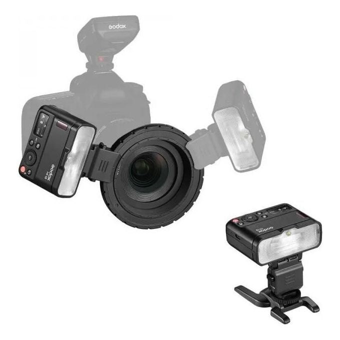 Godox MF12-K2 MF12 K2 Flash macro Kit doppio con batteria ricaricabile USB-C 5 gruppi 32 canali colore Nero