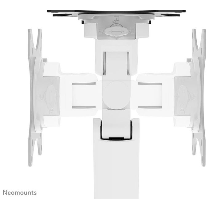 Neomounts W128881660 DS70-250WH1 Supporto da Scrivania per Monitor 17''-35'' Portata 9 Kg Regolazione Altezza 21,5-49,5 cm con Molla a Gas colore Bianco