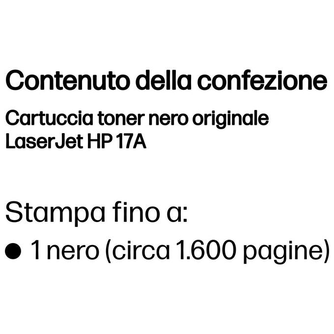 HP 17a Black Original Laserjet