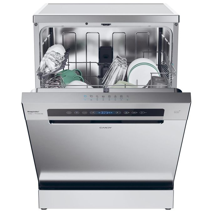 Candy CF 3C7F0X Rapido Lavastoviglie Libera Installazione 13 coperti Classe C 47 dB Wi-Fi Bluetooth (85x60x60 cm) colore Inox