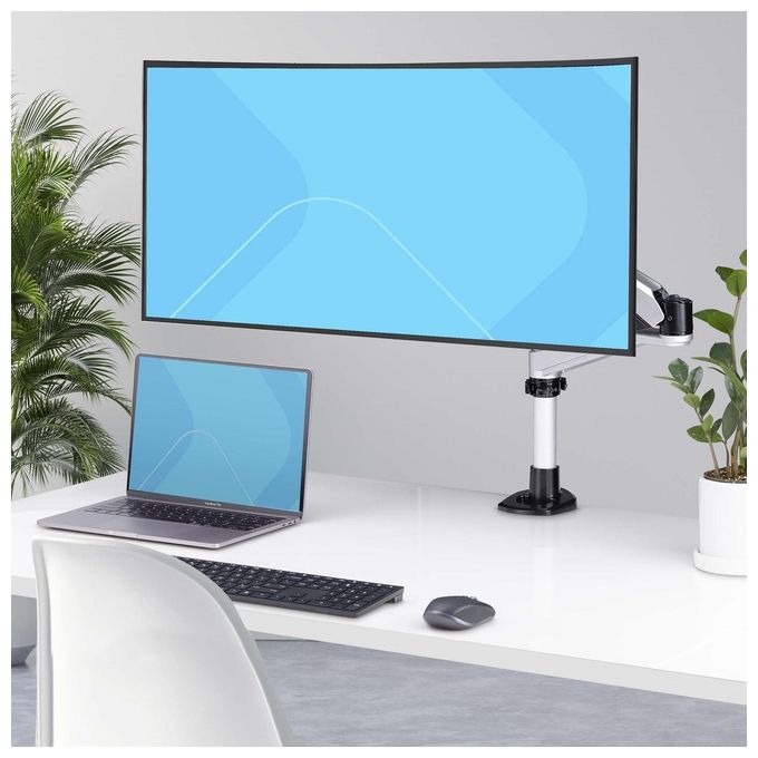 StarTech 1MP1ACG-MONITOR-ARM Supporto da scrivania per monitor Singolo VESA 75x75 100x100 mm Regolabile Altezza 27 cm Rotazione 360° Inclinazione 105° Estensione 59 cm colore Nero