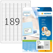 Herma Etichette Autoadesive 25,4x10mm 25 Fogli DIN A4 4725 Pezzi