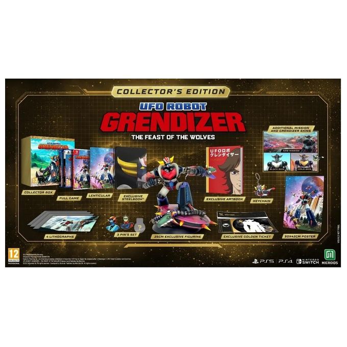 Microids 139186 UFO Robot Goldrake Il Banchetto dei Lupi Videogioco Collector Edition Nintendo Switch PEGI 7