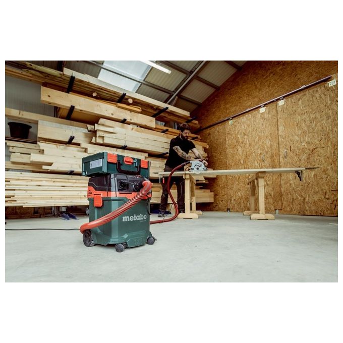 Metabo 602087000 ASA 30 M PC Aspiratore universale umido-secco classe M 30 L 1200 W PressClean antistatico colore Nero