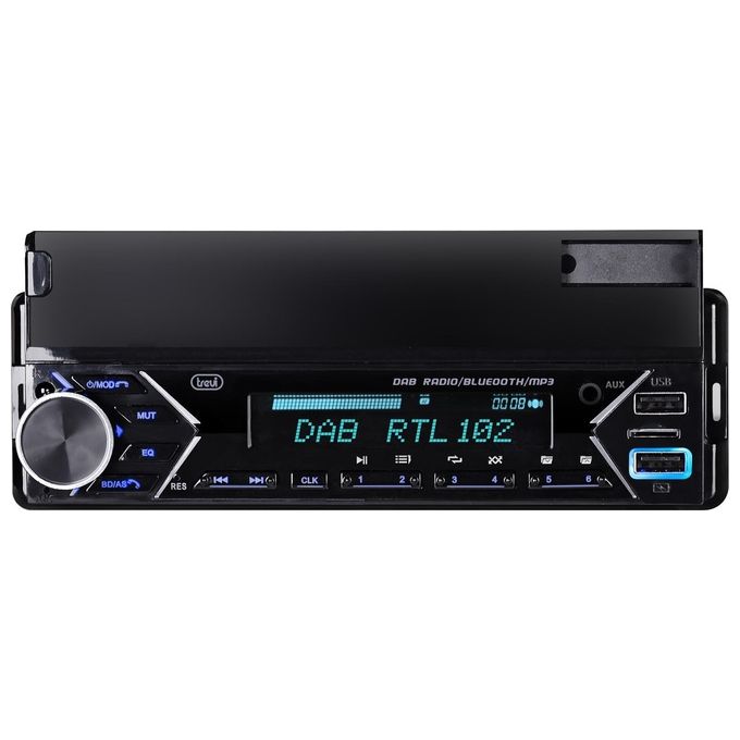 Trevi SCD 5753 DAB Autoradio 1 DIN DAB+ Bluetooth 5.0 160W USB MicroSD Display LCD colore Nero