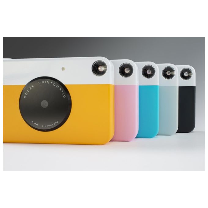 Kodak RODOMATICPK Printomatic Fotocamera Istantanea 5 MP Stampa ZINK 2x3'' Foto Retroadesive colore Rosa