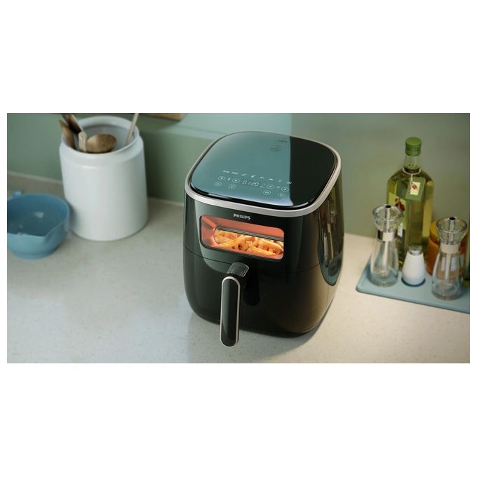 Philips HD9257-80 Friggitrice ad aria 5.6 L 1700 W 14 Programmi Display Touch colore Nero