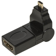 Link adattatore micro hdmi maschio - hdmi femmina con connettore inclinabile e ruotabile