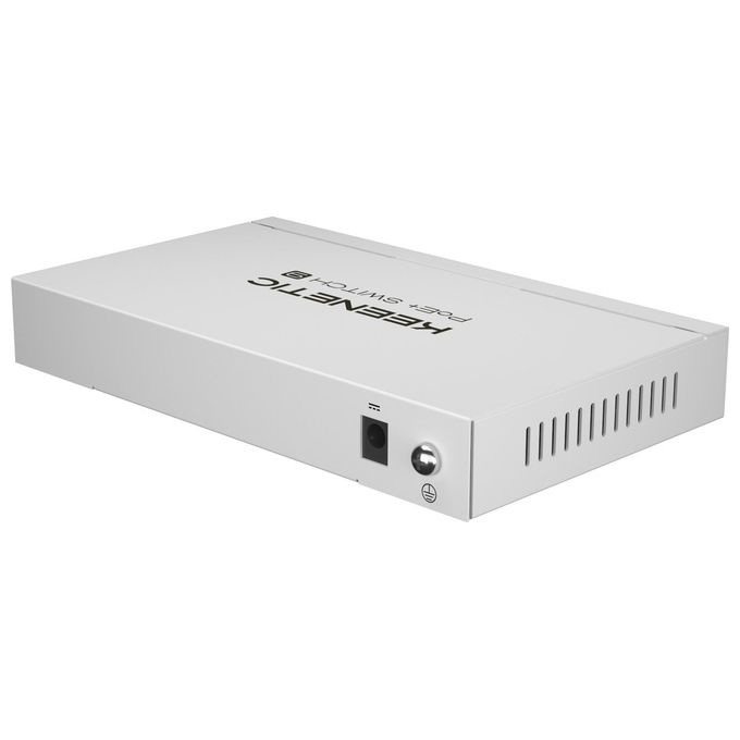 Keenetic KN-4710-01-EU PoE+ Switch 9 Switch Non Gestito 9 Porte Gigabit 8 Porte PoE+ 120W 18 Gbps colore Bianco