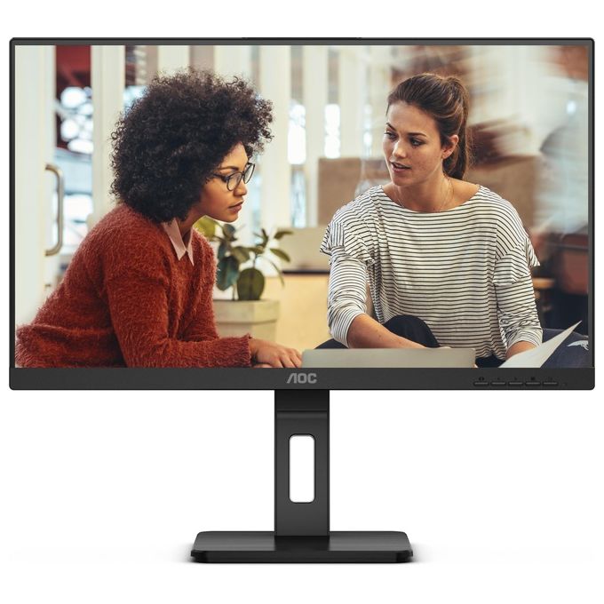 AOC 24E3QAF E3 Monitor PC 23.8'' IPS Full HD 1920x1080 75Hz 4ms Flicker-Free Pivot Regolazione Altezza colore Nero
