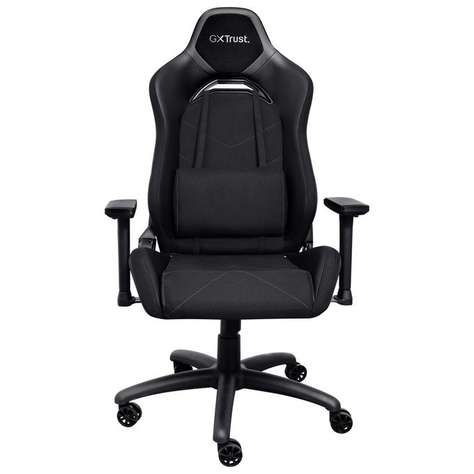 Trust GXT 714 RUYA Sedia Gaming universale braccioli 3D regolabili 150 Kg tessuto traspirante pelle PU colore Nero