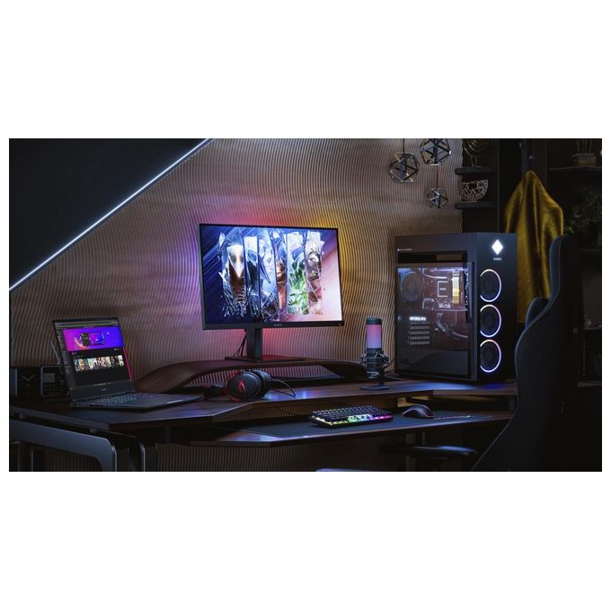HP 780G8AA#ABB OMEN by HP Monitor da gaming 27'' UHD 144 Hz IPS 1 ms HDMI 2.1 USB-C altoparlanti integrati colore Nero