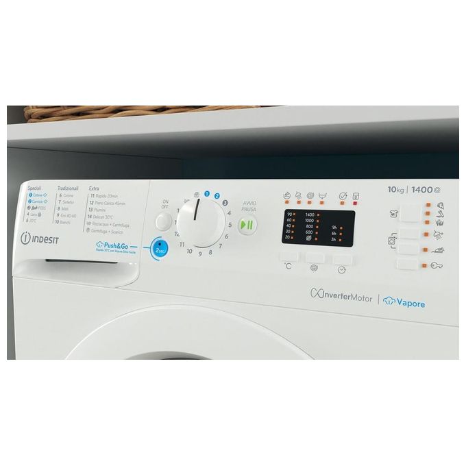 Indesit BWA 101496X WV IT Lavatrice a Libera Installazione 10Kg 1351 Giri Classe Energetica A