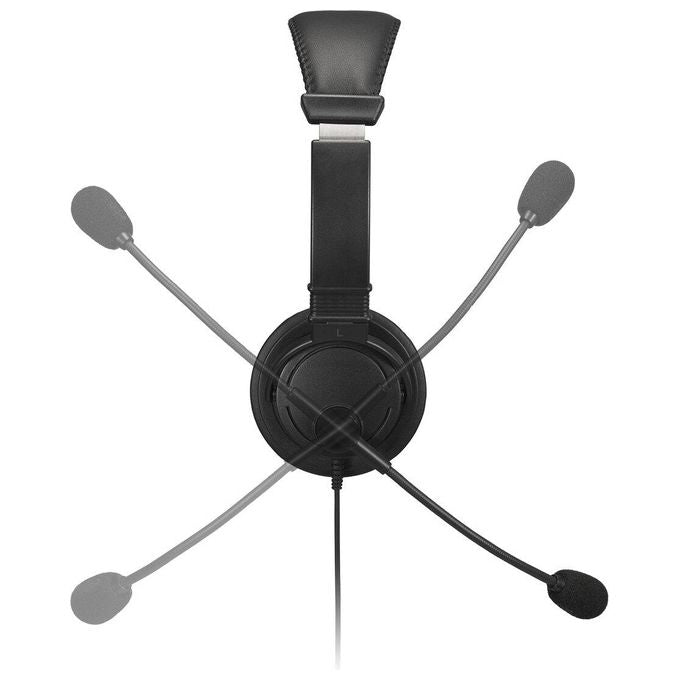 Kensington K33597WW Cuffie classiche con Jack da 3,5 mm con microfono e controllo del volume driver 40 mm archetto regolabile microfono con cancellazione del rumore colore Nero