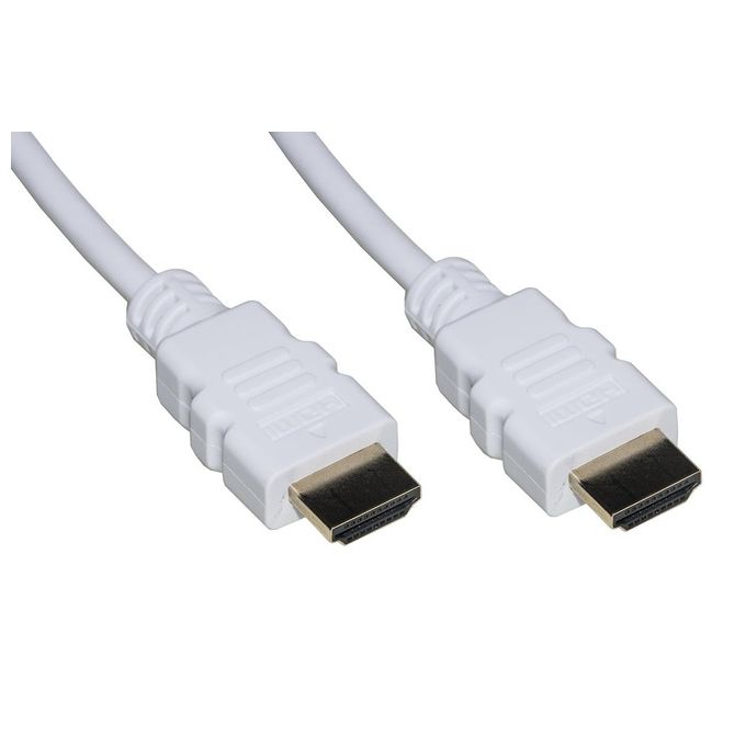 Link cavo hdmi 4kx2k per pc, notebook, hdtv, ecc contatti dorati mt 0,5 colore Bianco