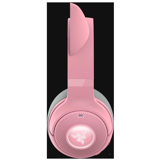 Razer RZ04-04860100-R3M1 Kraken Kitty V2 Auricolare Bluetooth 5.2 Gaming con Driver TriForce 40 mm e Illuminazione RGB Razer Chroma colore Rosa