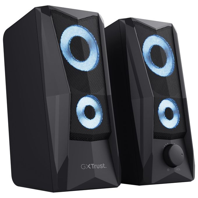 Trust GXT 606 JAVV Casse PC Gaming 2.0 Canali 12W Alimentazione USB Ingresso AUX colore Nero