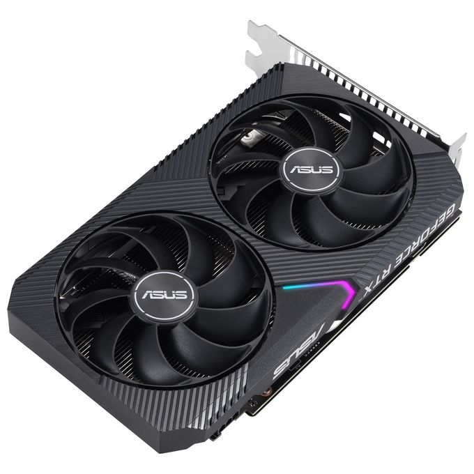 Asus DUAL-RTX3050-O8G-V2 Dual Scheda Grafica NVIDIA GeForce RTX 3050 8 GB GDDR6 128 bit 14 Gbps PCI Express 4.0 2560 CUDA OC Edition colore Nero