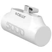 Celly PBC5000WH PowerBank Compatto USB-C 5000 mAh Ricarica Rapida Stand Integrato colore Bianco