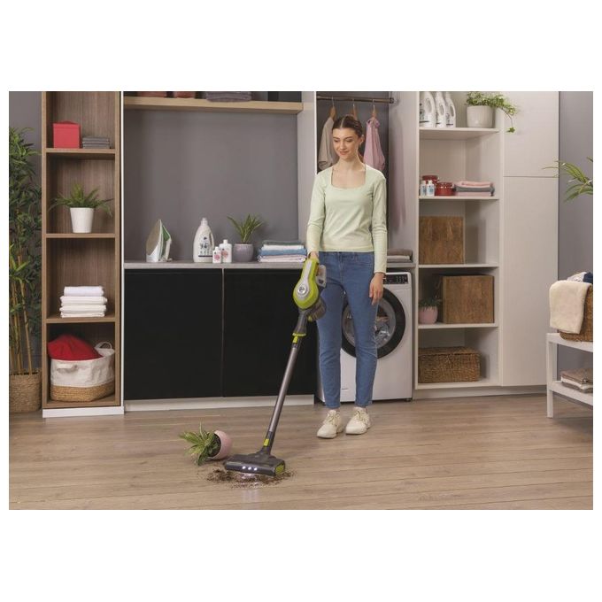 Hoover HF110H HF1 Aspirapolvere Senza Filo Ciclonico Senza Sacchetto 0.9 L 170W autonomia 30 min colore Grigio Lime